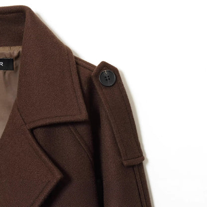 Long sleeved buttoned lapel jacket for women